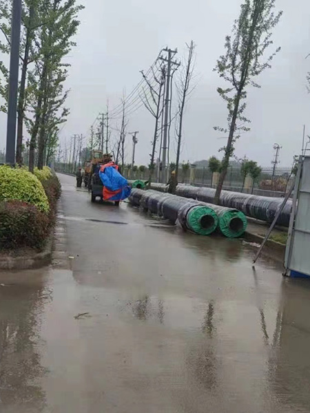 亿健管道施工现场
