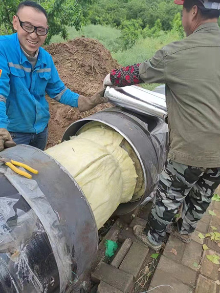 亿健管道施工现场