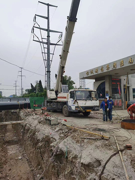 亿健管道施工现场